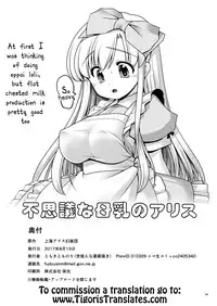 [Yosutebito na Mangakaki (Tomoki Tomonori)] Fushigi na Bonyuu no Alice (Alice in Wonderland) [English] [Tigoris Translates] [Digital]