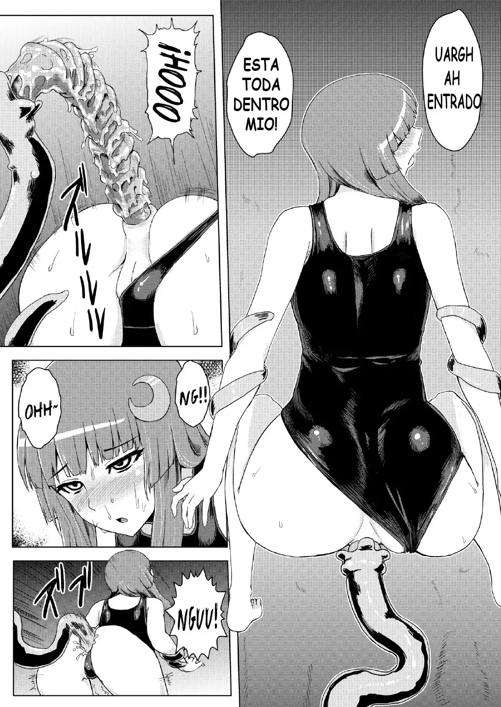 ] Sukumizu Patchouli Shokushu Jigoku | Patchouli en Ropa de Baño y El Infierno de Tentaculos