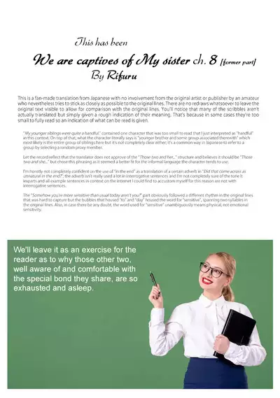 [Rifuru] Boku-tachi wa Onee-chan no Toriko - We are captives of My sister Ch. 8 Zenpen [English] [Digital]