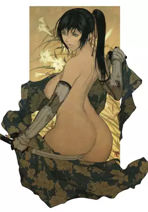 [FOOL's ART GALLERY In buff Shinobi copybook printed from the works of old masters of calligraphy