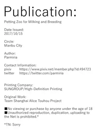 Petting Zoo for Milking and Breeding