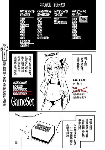 [Asahina Yoshitosi] Benriya 68 Datsui Mahjong Ichi ~Sankaisen~ | 便利屋68脫衣麻將 壹～三回戰～ (Blue Archive) [Chinese]