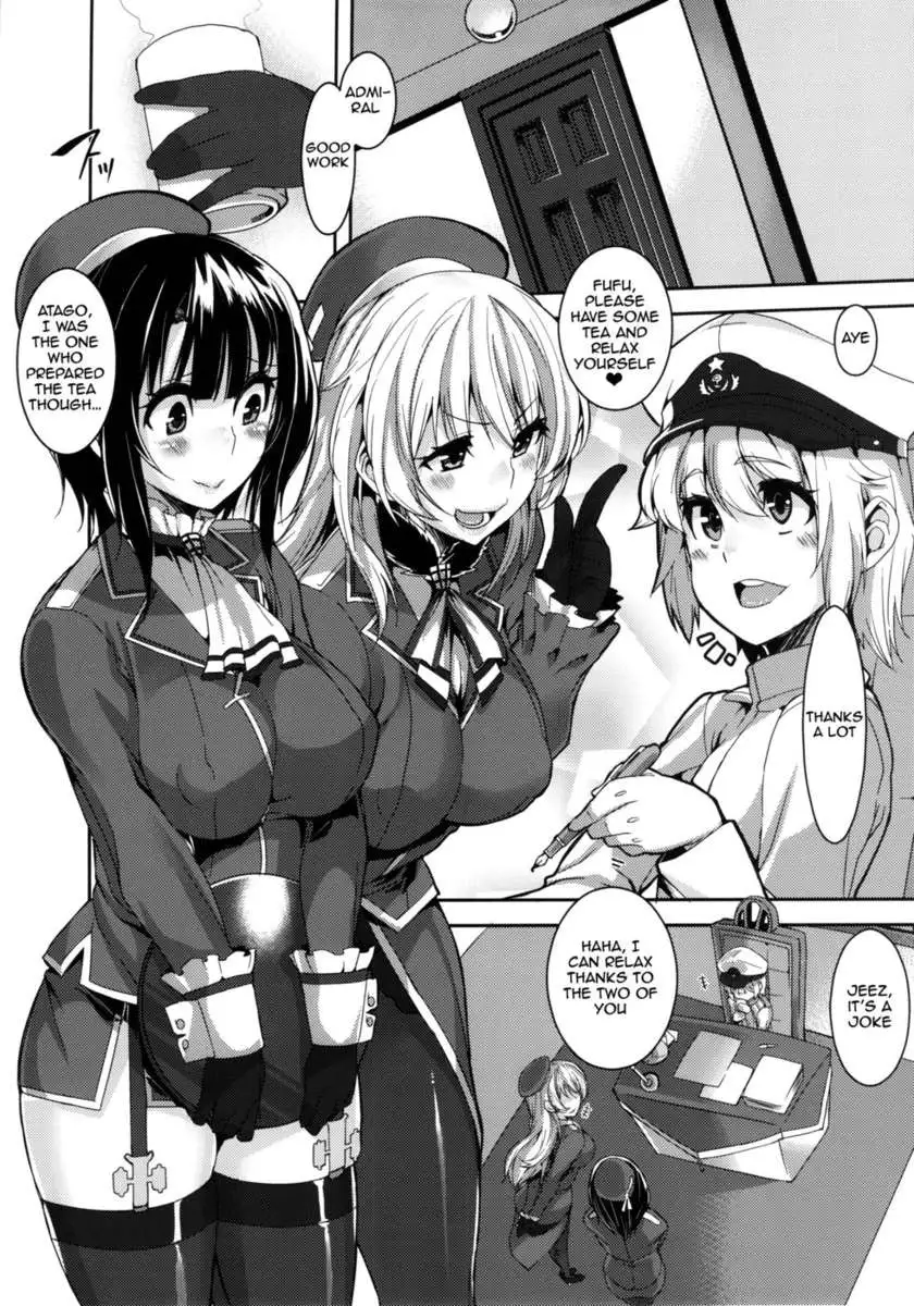 Tiny Admiral, Takao-san, and Atago-san