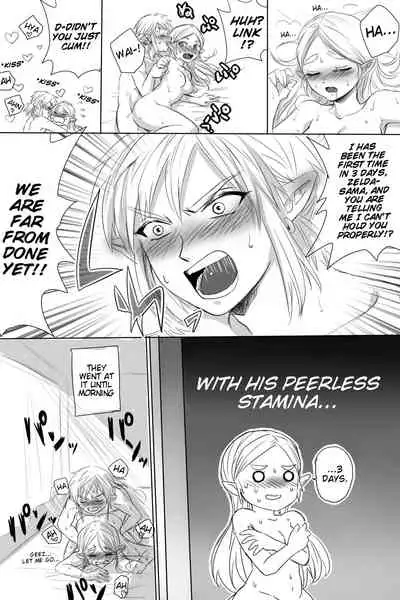 BreaWi no LinZel ga Hitasura Ichaicha Shite Sukebe na Koto Suru Manga | A BoTW manga where Link and Zelda earnestly flirt and do lewd things