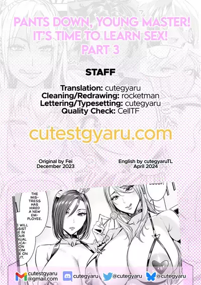 Bocchama, Seishidou ni Mairimashita Ch. 3 | Pants Down, Young Master! It’s Time to Learn Sex - Part 3
