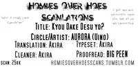 (RTS!!5) [AURORA (Uino)] Kyou Dake Desu yo? (Haikyuu!!) [English] [Homies over Hoes]