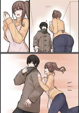 Mechakucha Eroi Karada no Sewazuki Osananajimi to, Cool-kei Kyonyuu Bijin Douryou to Oren-chi de 3P Harem!?