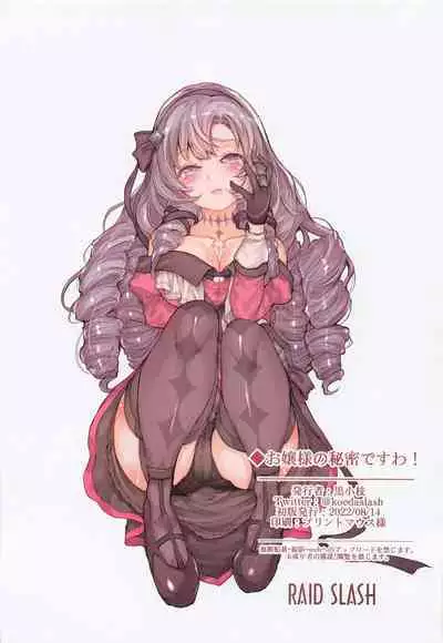 (C100) [RAID SLASH (Kuro Koeda)] Ojou-sama no Himitsu desu wa! (Hyakumantenbara Salome)