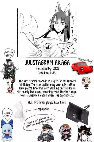 [Yuribatake Bokujou (Kon)] JUUSTAGRAM Akaga (Azur Lane) [English] [Usr32] [Digital]